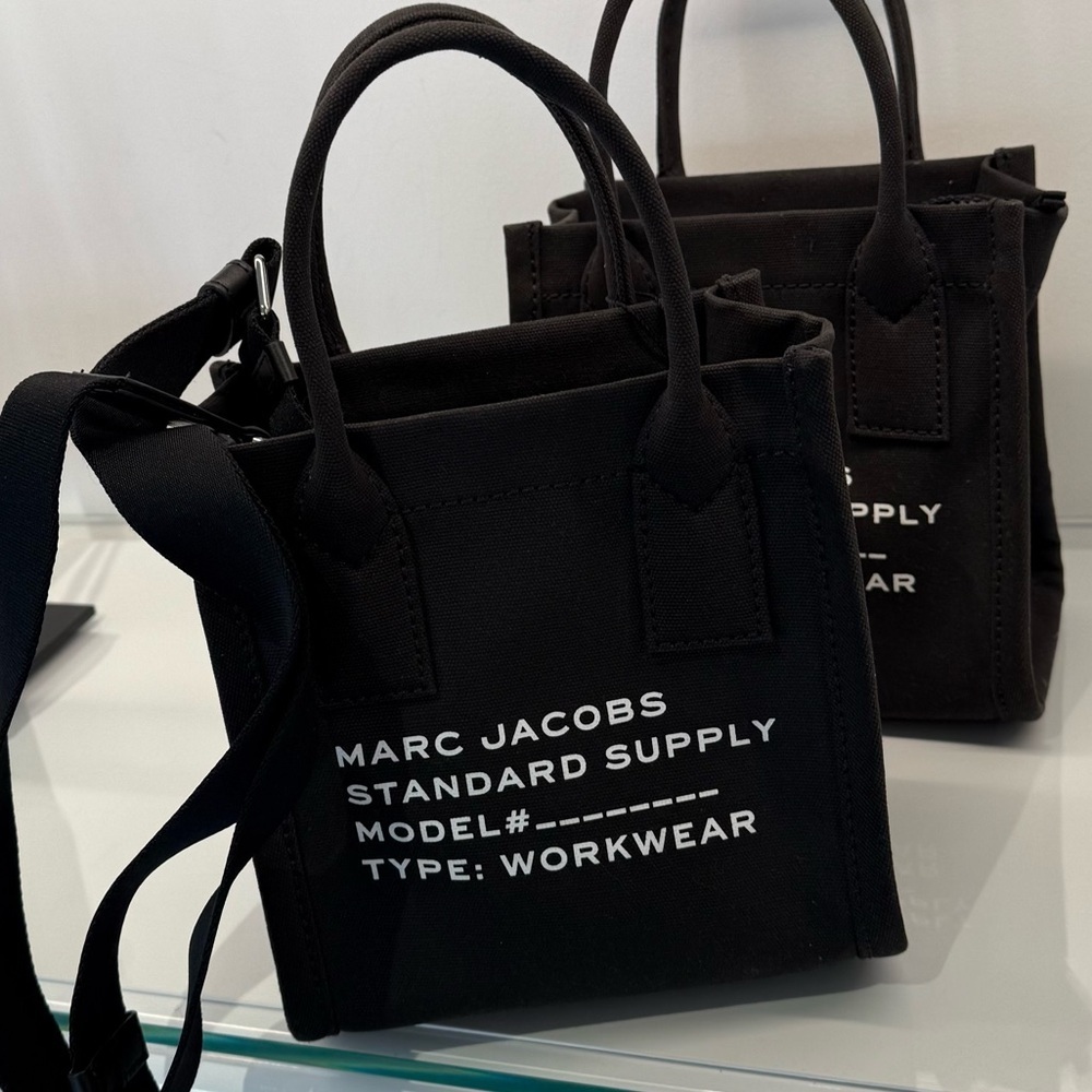 (new+tag) The Marc Jacobs canvas supply crossbody bag black - Picture 16 of 17